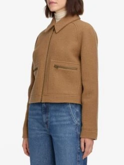 The Raglan Zip Front Jacket -- Camel -Frame Sale Store 1016105 SWAN WF25WJA002 CAML 7705