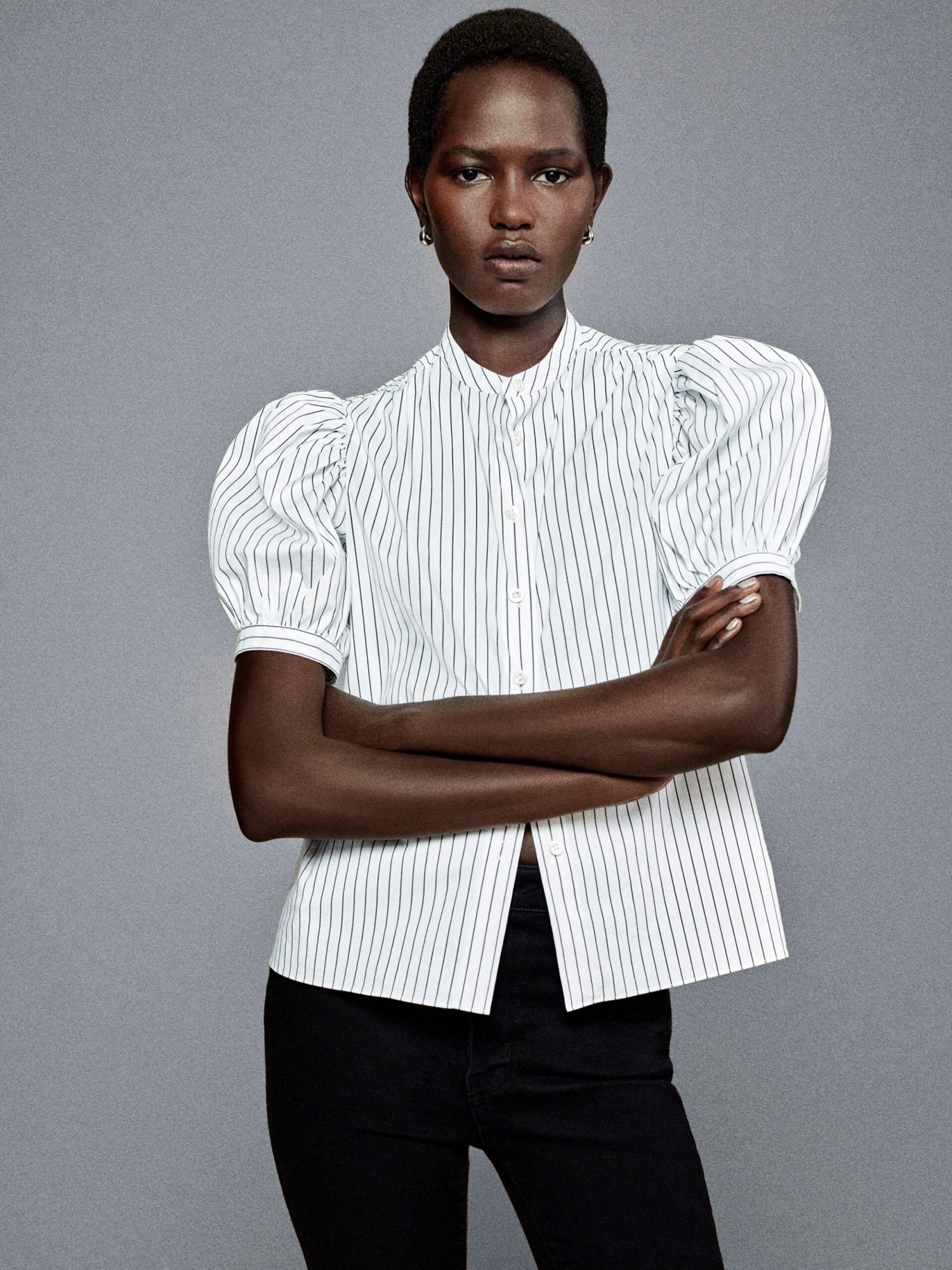 The Gathered Top -- Navy Multi - Image 2