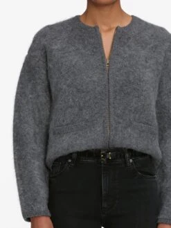 The Lofty Crochet Cardi -- Dark Heather Grey 10 The Lofty Crochet Cardi -- Dark Heather Grey -Frame Sale Store 3000498 METO WP25KSW033 DKHG 9285