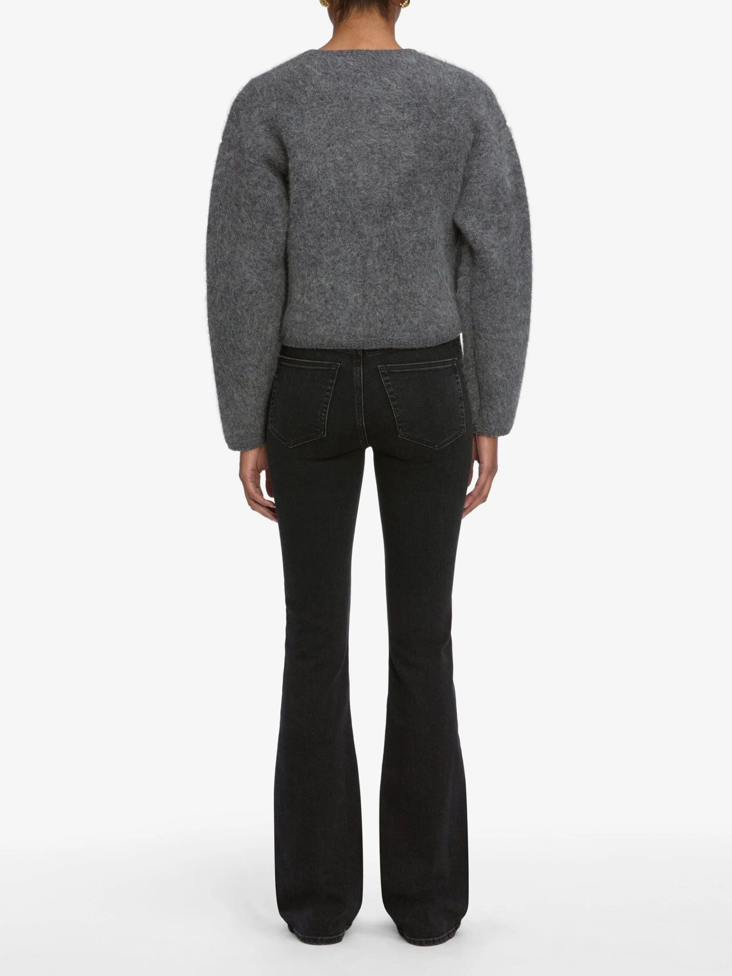 The Lofty Crochet Cardi -- Dark Heather Grey 6 The Lofty Crochet Cardi -- Dark Heather Grey - Image 6