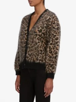 The Brushed Leopard Cardi -- Leopard -Frame Sale Store 3008498 BLK WP26KSW050 LEPD 7779