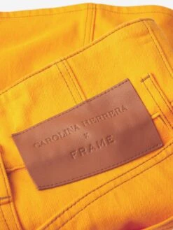 The Corset Mini Skirt -- Marigold -Frame Sale Store CH01DSK728 MRGD V3