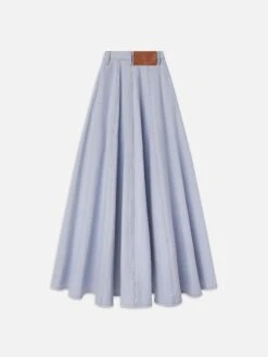 The Denim Ball Skirt -- Celeste -Frame Sale Store CH03DSK728 CSTE B
