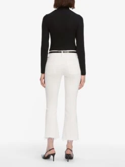 Le Crop Mini Boot -- White Raw Fray -Frame Sale Store LCMBRF790Z WHTR WP25JKT019 BLK 1455