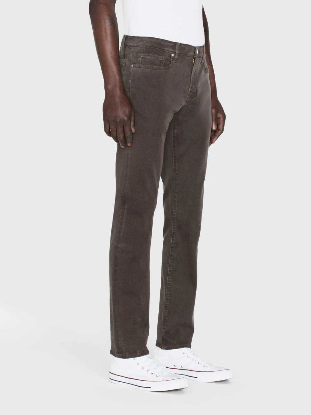 L'Homme Slim Brushed Twill -- Mocha 4 L'Homme Slim Brushed Twill -- Mocha - Image 4