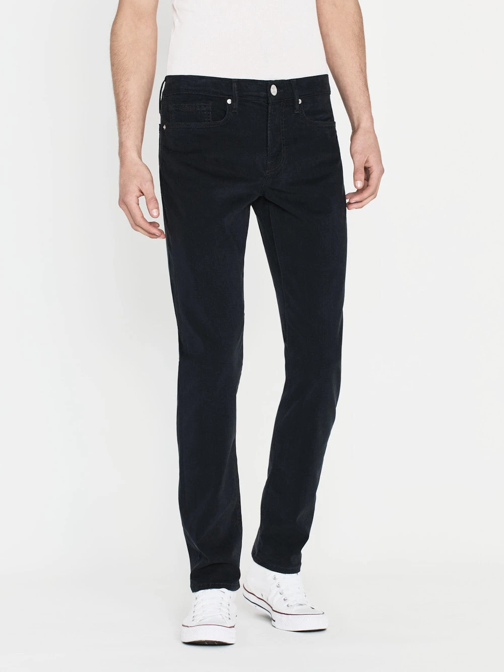 L'Homme Slim Brushed Twill -- Navy 4 L'Homme Slim Brushed Twill -- Navy - Image 4