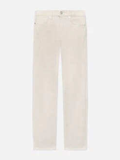 L'Homme Slim Brushed Twill -- Milk Beige
