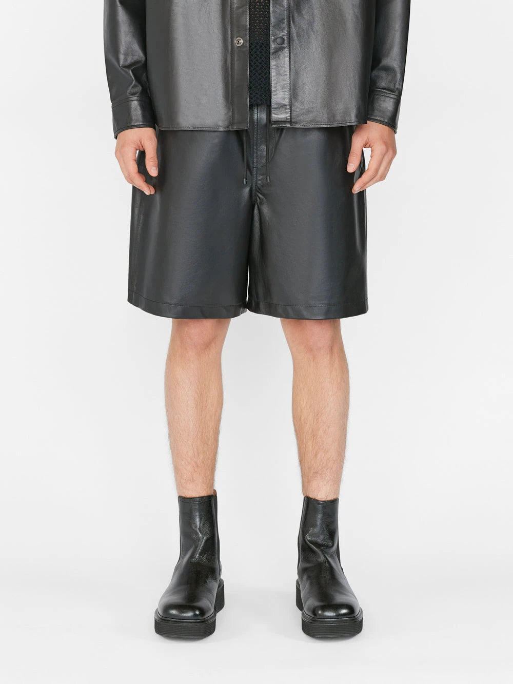 Leather Short -- Noir 4 Leather Short -- Noir - Image 4