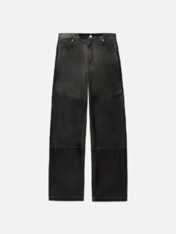 Leather Trouser -- Black