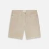 Relaxed Short Raw Hem -- Beach Sand