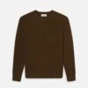 Cashmere Crewneck Sweater -- Dark Camel