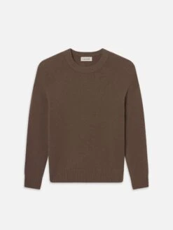 Cashmere Crewneck Sweater -- Latte Brown