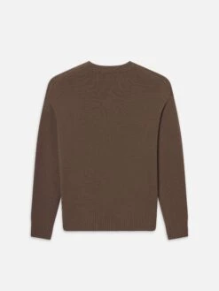 Cashmere Crewneck Sweater -- Latte Brown -Frame Sale Store LMSW0156 LTBR B