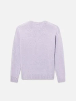 Cashmere Crewneck Sweater -- Old Lavender -Frame Sale Store LMSW0156 OLLV B
