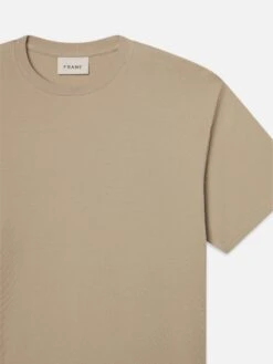 Duo Fold Tee -- Light Beige -Frame Sale Store LMTS0435 LTBG DET