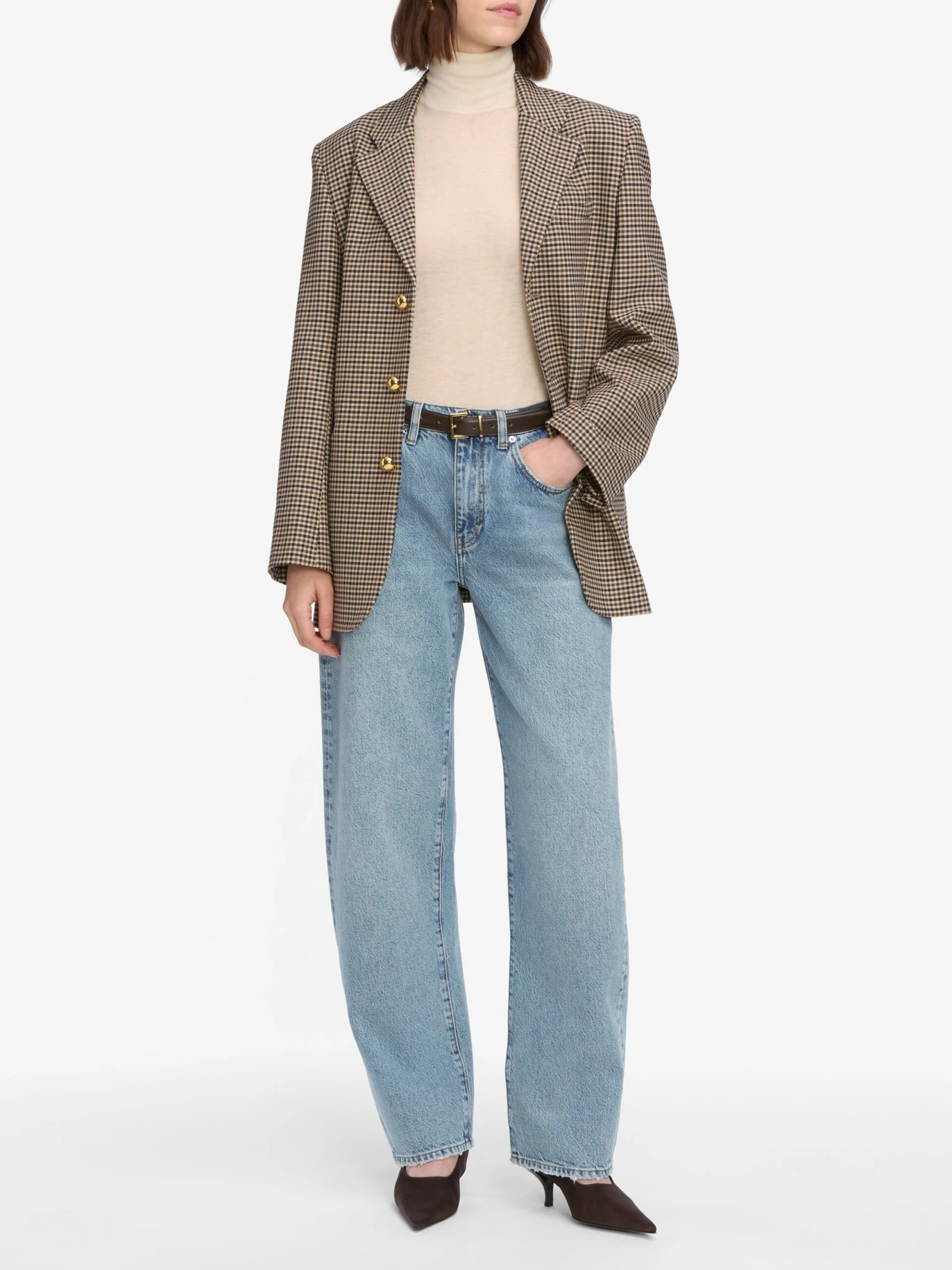 The Houndstooth Blazer -- Navy Multi 2 The Houndstooth Blazer -- Navy Multi - Image 2