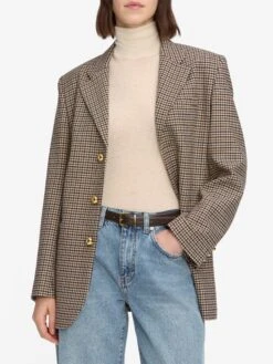 The Houndstooth Blazer -- Navy Multi 8 The Houndstooth Blazer -- Navy Multi -Frame Sale Store LSBL105 DLHS WF25WBZ004 NAMU 3317