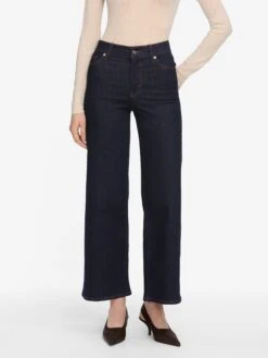 Le Slim Palazzo Crop -- Rinse -Frame Sale Store LSPC814 RINS 3008