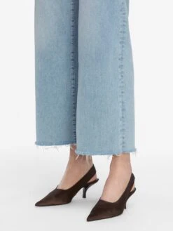 Le Slim Palazzo Crop -- Tribute Raw Fray -Frame Sale Store LSPCRF814Z TBRF 1763