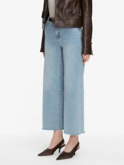 Le Slim Palazzo Crop -- Tribute Raw Fray -Frame Sale Store LSPCRF814Z TBRF 1785 V2