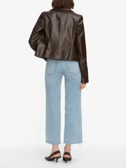 Le Slim Palazzo Crop -- Tribute Raw Fray -Frame Sale Store LSPCRF814Z TBRF 1789