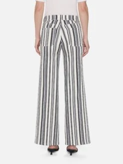 Le Slim Palazzo Modernist Pocket -- Navy Stripe -Frame Sale Store LSPIP238P NAST 2489