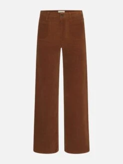 Le Slim Palazzo Modernist Pocket Corduroy -- Maple Brown