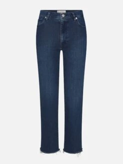 Le Sleek Straight Crop -- Thunderstorm Raw Fray