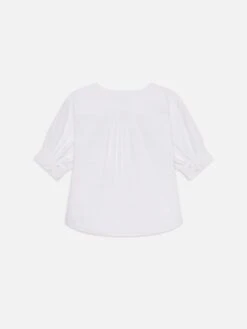 V-Neck Popover Top -- White 5 V-Neck Popover Top -- White -Frame Sale Store LWSH2826 WHT B 4d9d23a1 9da3 4b81 ae8a 89125f3b087d