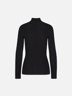 Rib Turtleneck -- Black -Frame Sale Store LWTS1840 NOIR B 5154772d eec0 4a3f 948d 044a296cda9a