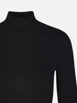 Rib Turtleneck -- Black -Frame Sale Store LWTS1840 NOIR DET 115ee694 f75d 4887 b63c e370cb462eb0