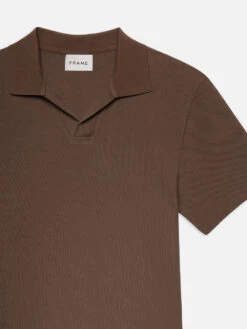 Jacquard Polo -- Soft Mocha -Frame Sale Store ME24JSH005 SFTM F DET