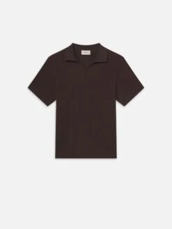 Jacquard Polo -- Brown