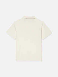 Jacquard Polo -- Off White -Frame Sale Store ME24JSH005 OFFW BACK 10605