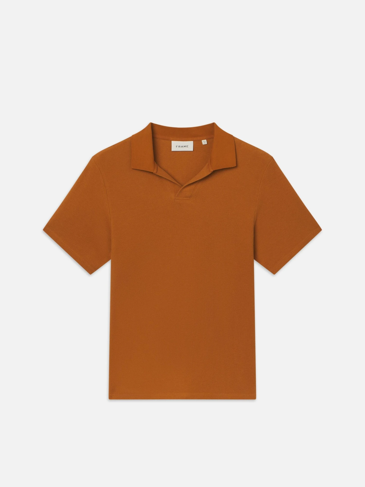 Jacquard Polo -- Rust 1 Jacquard Polo -- Rust