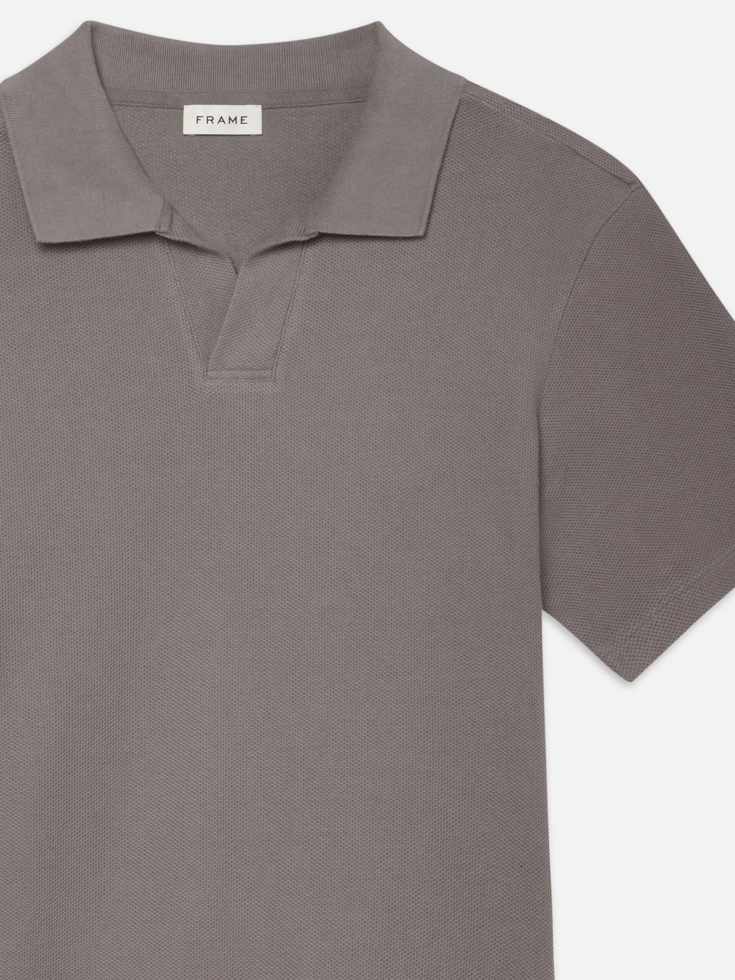 Jacquard Polo -- Storm Grey 2 Jacquard Polo -- Storm Grey - Image 2