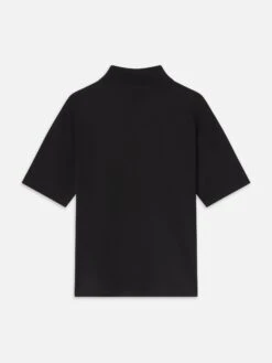 Light Pique Polo -- Black 7 Light Pique Polo -- Black -Frame Sale Store ME25JTE002 BLK B