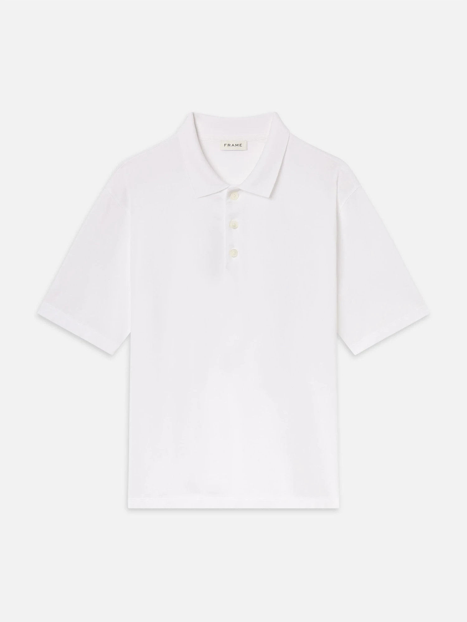 Light Pique Polo -- White 1 Light Pique Polo -- White