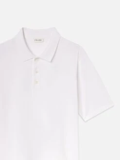 Light Pique Polo -- White 8 Light Pique Polo -- White -Frame Sale Store ME25JTE002 WHT DET