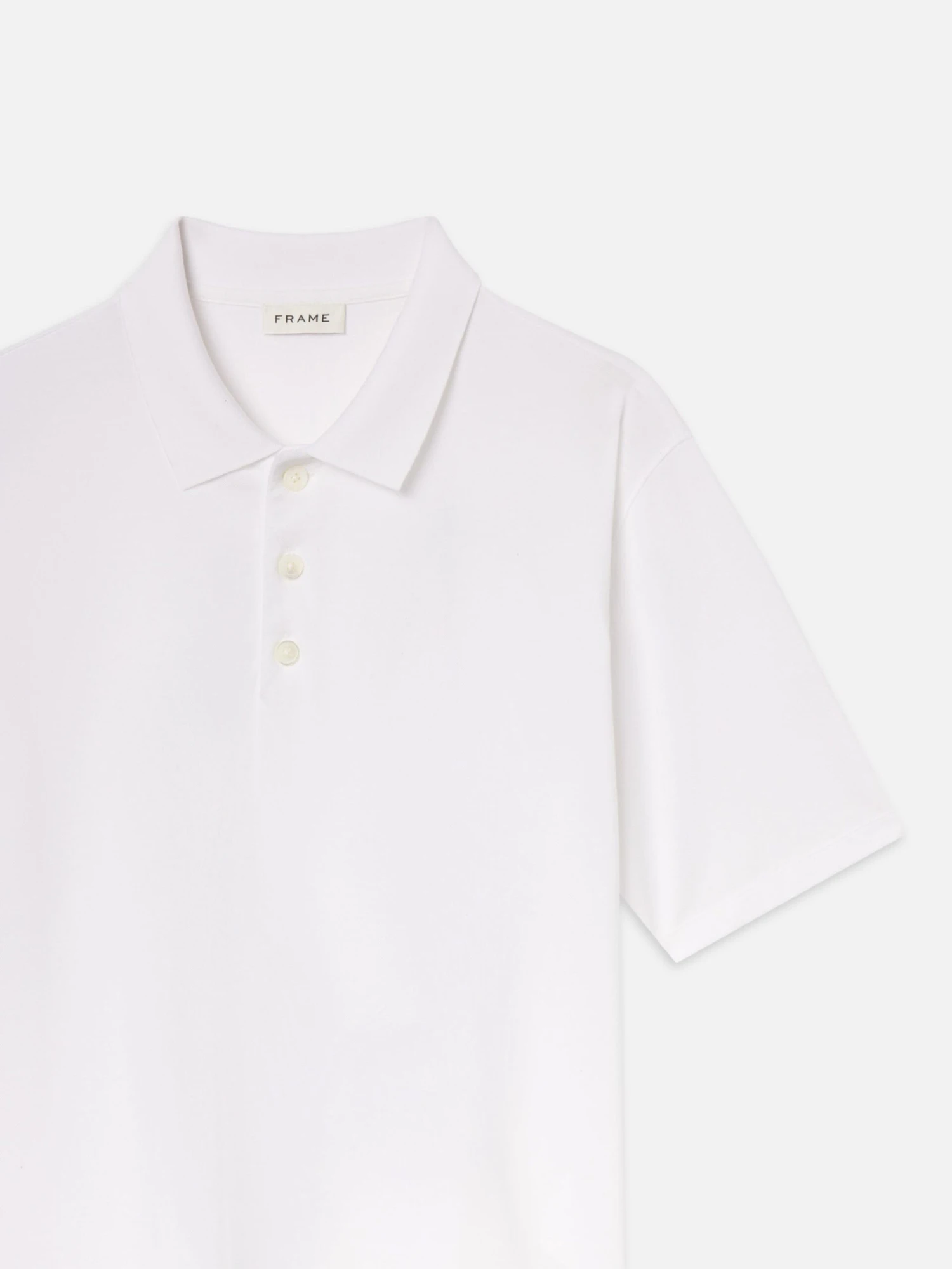 Light Pique Polo -- White 4 Light Pique Polo -- White - Image 4