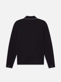 Long Sleeve Pique Polo -- Dark Navy 5 Long Sleeve Pique Polo -- Dark Navy -Frame Sale Store ME25JTE010 DKNV B