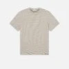 Jacquard Stripe Tee -- White/Navy