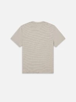 Jacquard Stripe Tee -- White/Navy -Frame Sale Store ME25JTE014 WTNV B