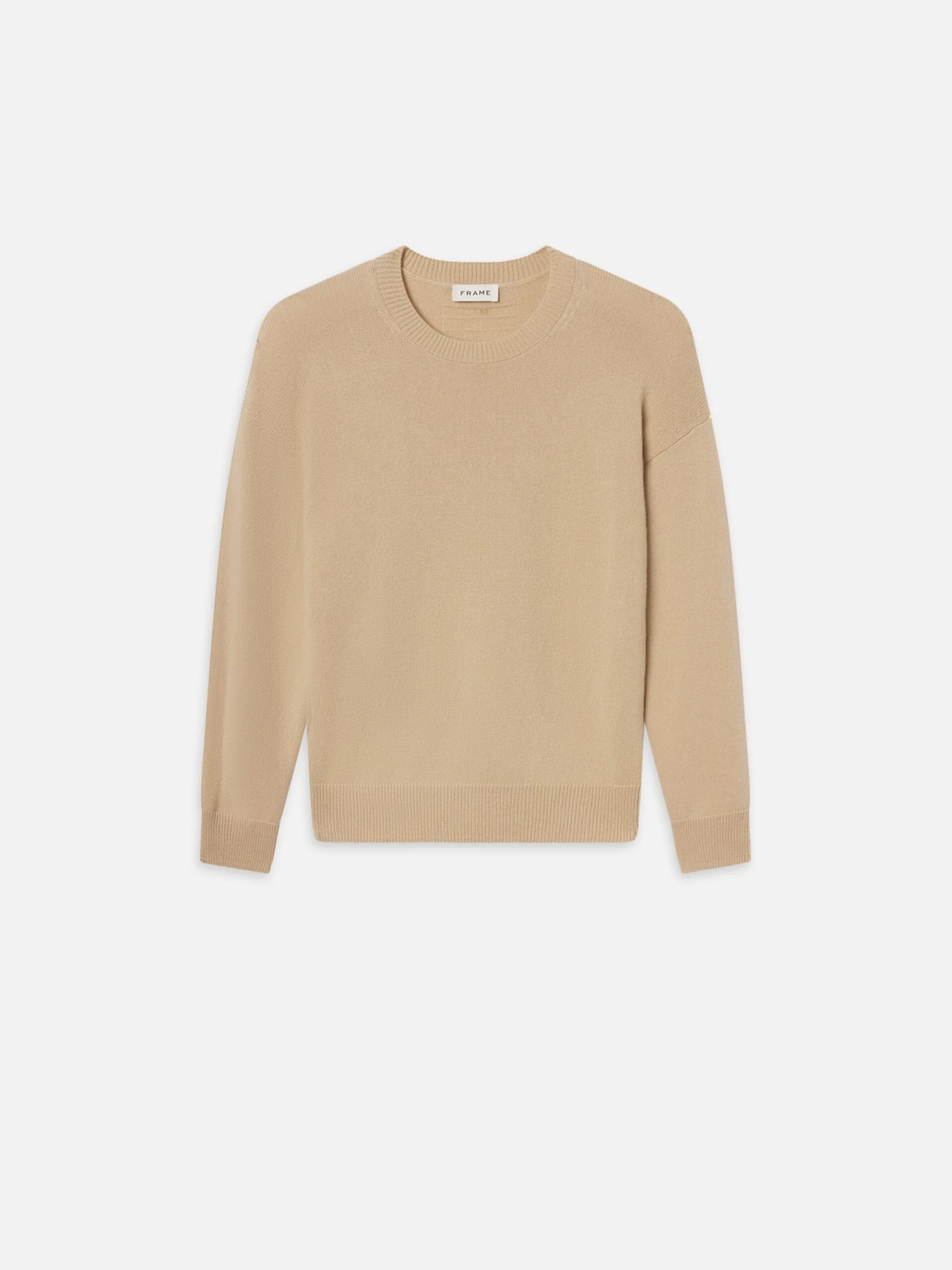 Light Weight Cashmere Crewneck -- Summer Beige 1 Light Weight Cashmere Crewneck -- Summer Beige