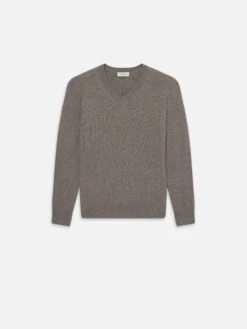 Light Cashmere Silk Sweater -- Soft Mocha