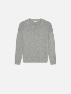 Cotton Silk Sweater -- Grey Blue