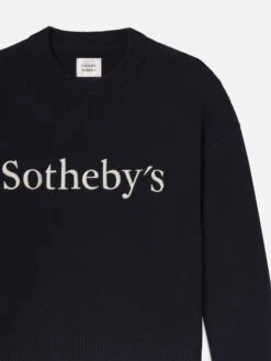 Sotheby's Unisex Cashmere Sweater -- Navy -Frame Sale Store ME25KSW019 NAVY DET