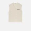 Sotheby's Unisex Cable Sweater Vest -- Cream