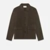 Suede Chore Coat -- Dark Brown