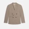 Double Breasted Blazer -- Vintage Khaki